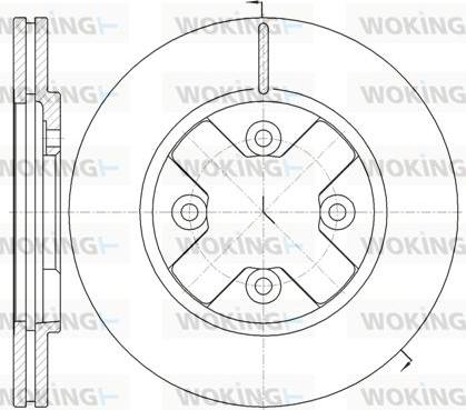 Woking D6145.10 - Əyləc Diski furqanavto.az