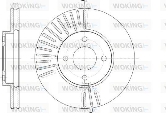 Woking D61467.10 - Əyləc Diski furqanavto.az