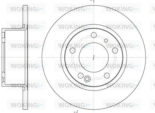 Woking D6141.00 - Əyləc Diski furqanavto.az