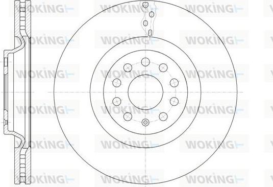 Woking D61485.10 - Əyləc Diski furqanavto.az