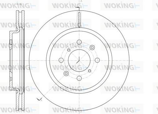 Woking D61482.10 - Əyləc Diski furqanavto.az