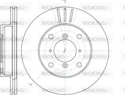 Woking D6143.10 - Əyləc Diski furqanavto.az