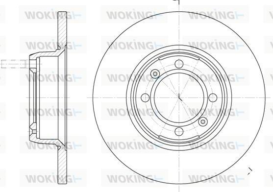 Woking D6142.00 - Əyləc Diski furqanavto.az