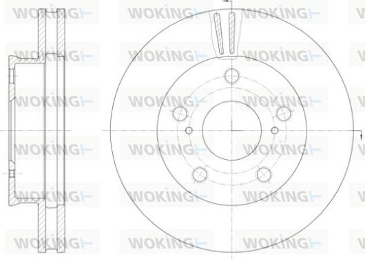 Woking D61422.10 - Əyləc Diski furqanavto.az