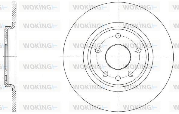 Woking D61559.00 - Əyləc Diski furqanavto.az