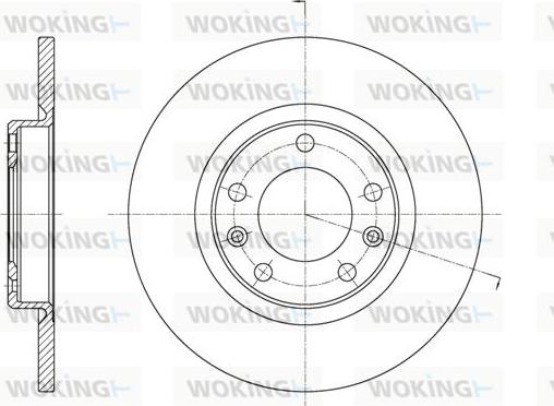 Woking D61555.00 - Əyləc Diski furqanavto.az