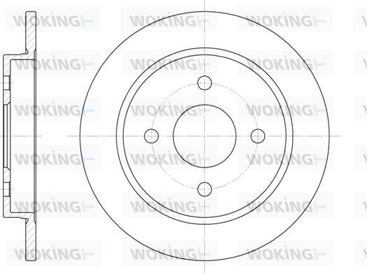 Woking D6155.00 - Əyləc Diski furqanavto.az