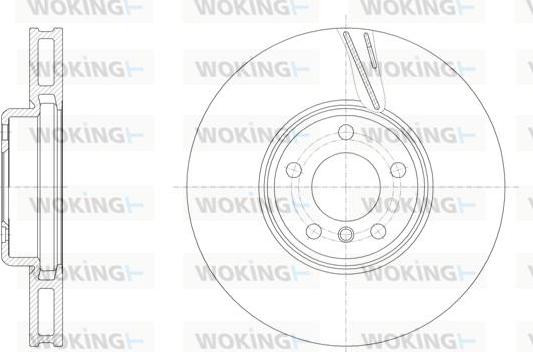 Woking D61552.11 - Əyləc Diski furqanavto.az