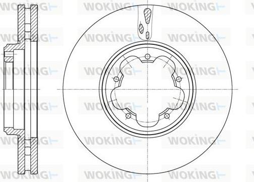 Woking D61563.10 - Əyləc Diski furqanavto.az