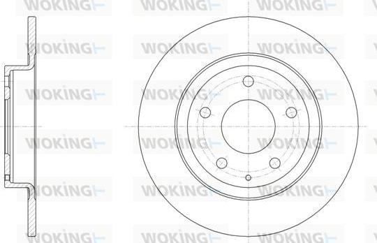 Woking D61519.00 - Əyləc Diski furqanavto.az