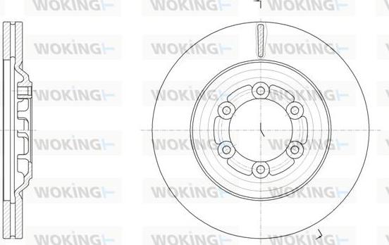 Woking D61510.10 - Əyləc Diski furqanavto.az