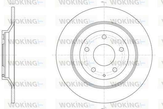 Woking D61518.00 - Əyləc Diski furqanavto.az