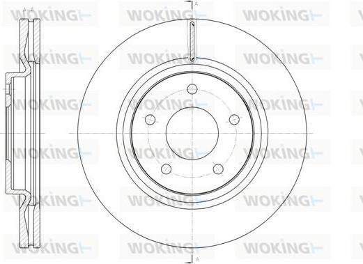 Woking D61580.10 - Əyləc Diski furqanavto.az