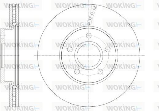 Woking D61588.10 - Əyləc Diski furqanavto.az