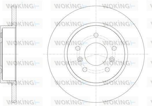 Woking D61582.00 - Əyləc Diski furqanavto.az