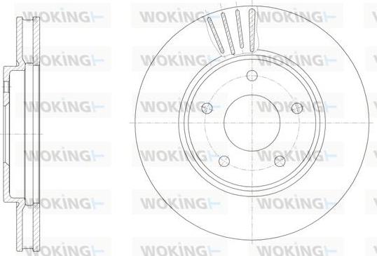 Woking D61531.10 - Əyləc Diski furqanavto.az