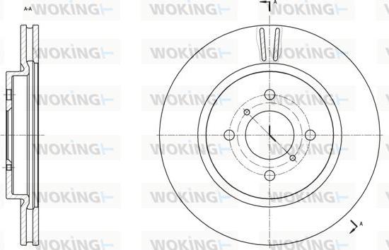 Woking D61538.10 - Əyləc Diski furqanavto.az