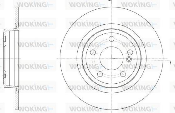 Woking D61523.00 - Əyləc Diski furqanavto.az