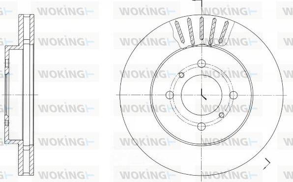 Woking D61696.10 - Əyləc Diski furqanavto.az