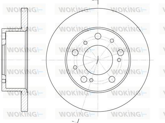 Woking D6169.00 - Əyləc Diski furqanavto.az