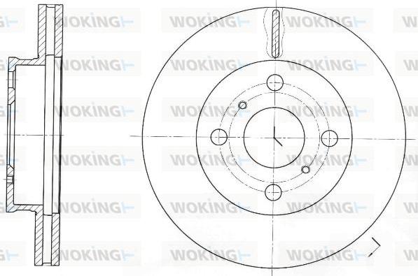 Woking D61697.10 - Əyləc Diski furqanavto.az