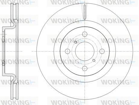 Woking D61656.10 - Əyləc Diski furqanavto.az