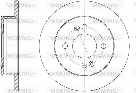 Woking D61609.00 - Əyləc Diski furqanavto.az