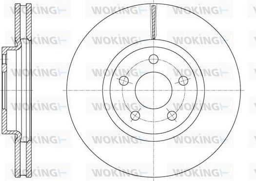 Woking D61603.10 - Əyləc Diski furqanavto.az