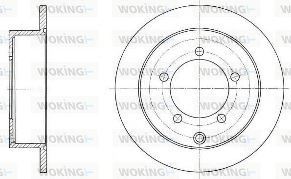 Woking D61688.00 - Əyləc Diski furqanavto.az