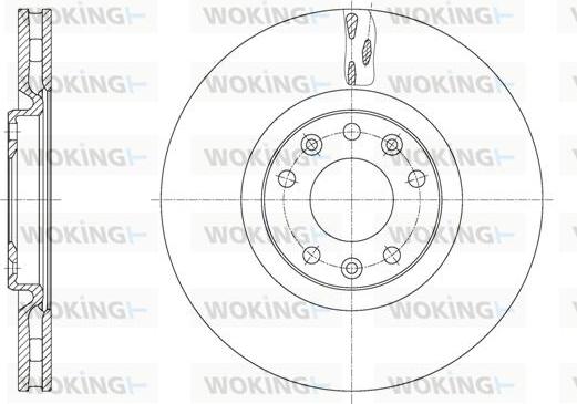 Woking D61628.10 - Əyləc Diski furqanavto.az