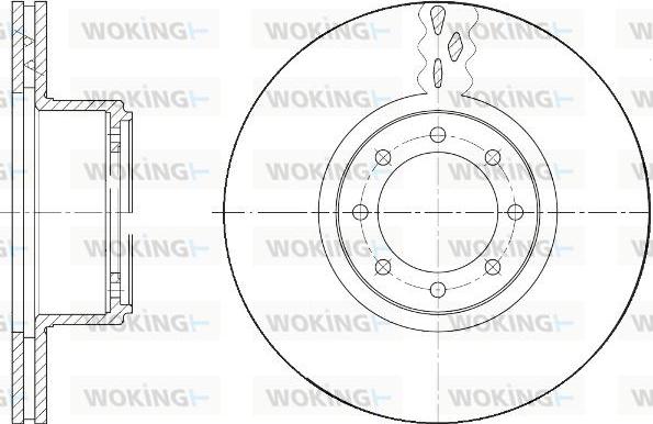 Woking D61673.10 - Əyləc Diski furqanavto.az