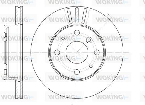 Woking D61095.10 - Əyləc Diski furqanavto.az