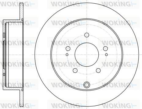 Woking D61098.00 - Əyləc Diski furqanavto.az