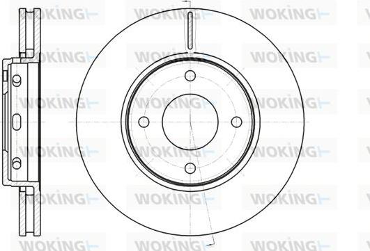 Woking D61097.10 - Əyləc Diski furqanavto.az