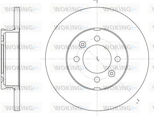 Woking D6104.00 - Əyləc Diski furqanavto.az