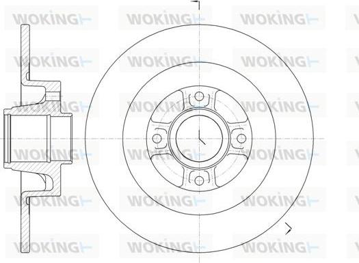 Woking D61047.00 - Əyləc Diski furqanavto.az