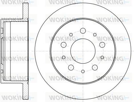 Woking D61055.00 - Əyləc Diski furqanavto.az