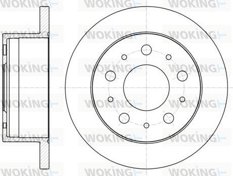 Woking D61056.00 - Əyləc Diski furqanavto.az