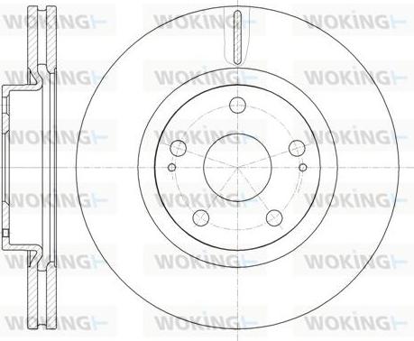 Woking D61050.10 - Əyləc Diski furqanavto.az