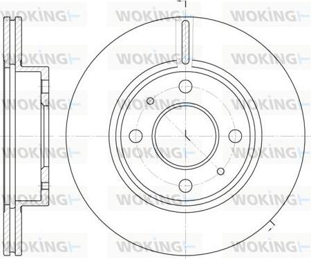 Woking D6105.10 - Əyləc Diski furqanavto.az