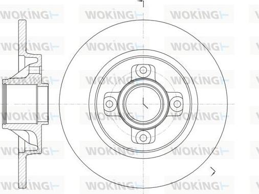 Woking D61058.00 - Əyləc Diski furqanavto.az