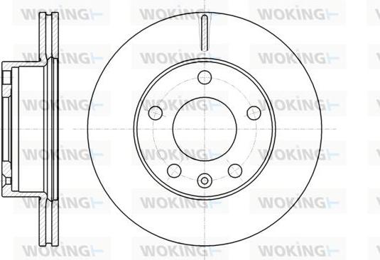 Woking D61064.10 - Əyləc Diski furqanavto.az