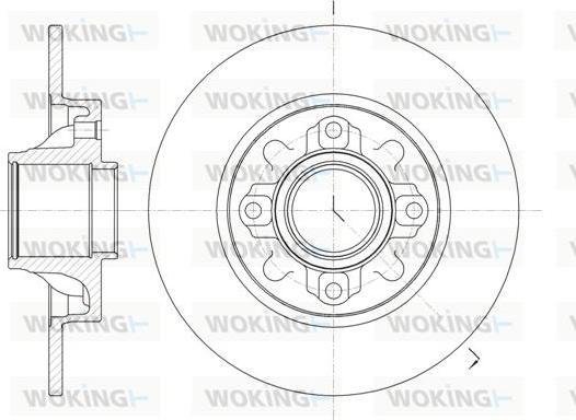 Woking D61060.00 - Əyləc Diski furqanavto.az