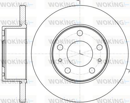 Woking D61008.00 - Əyləc Diski furqanavto.az