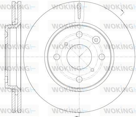 Woking D61003.10 - Əyləc Diski furqanavto.az