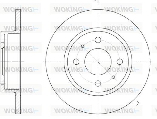 Woking D6101.00 - Əyləc Diski furqanavto.az