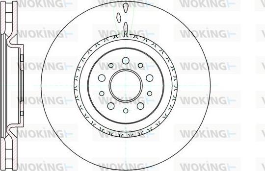 Woking D61010.10 - Əyləc Diski furqanavto.az