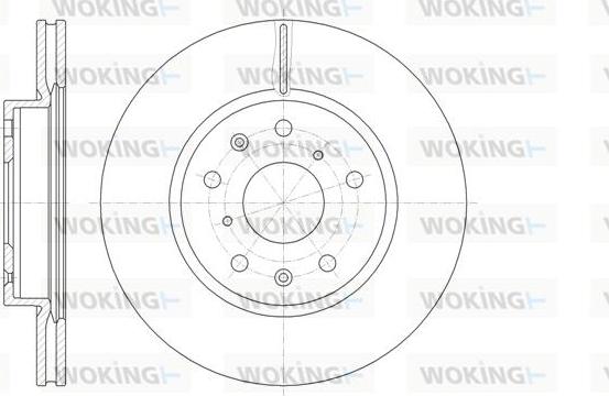 Woking D61018.10 - Əyləc Diski furqanavto.az