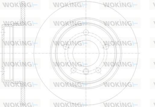 Woking D61084.00 - Əyləc Diski furqanavto.az