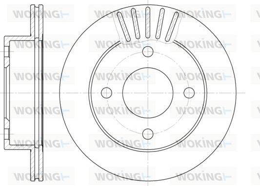 Woking D61085.10 - Əyləc Diski furqanavto.az